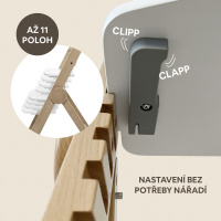 stolička zopa clicc clacc nastavenie výšky